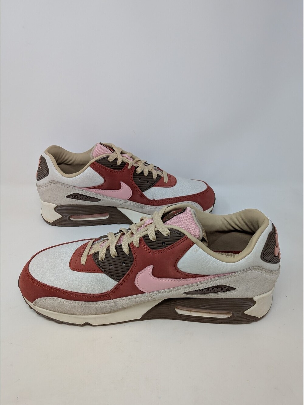 Nike Air Max 90 NRG Bacon Men's Size 11.5 CU1816-100 Sail Red Pink Brown